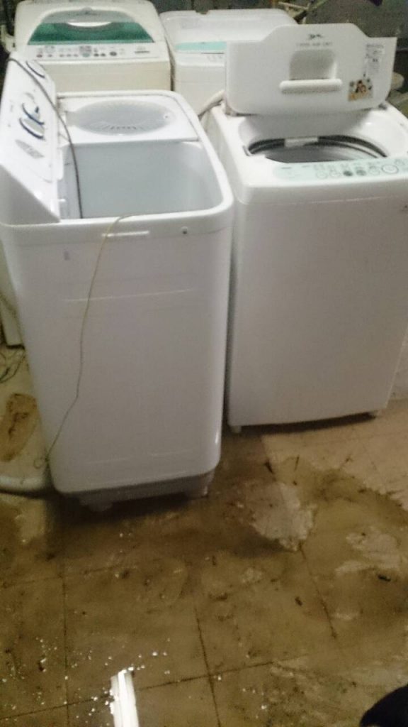 岡山市中区光津付近で回収した洗濯機です。