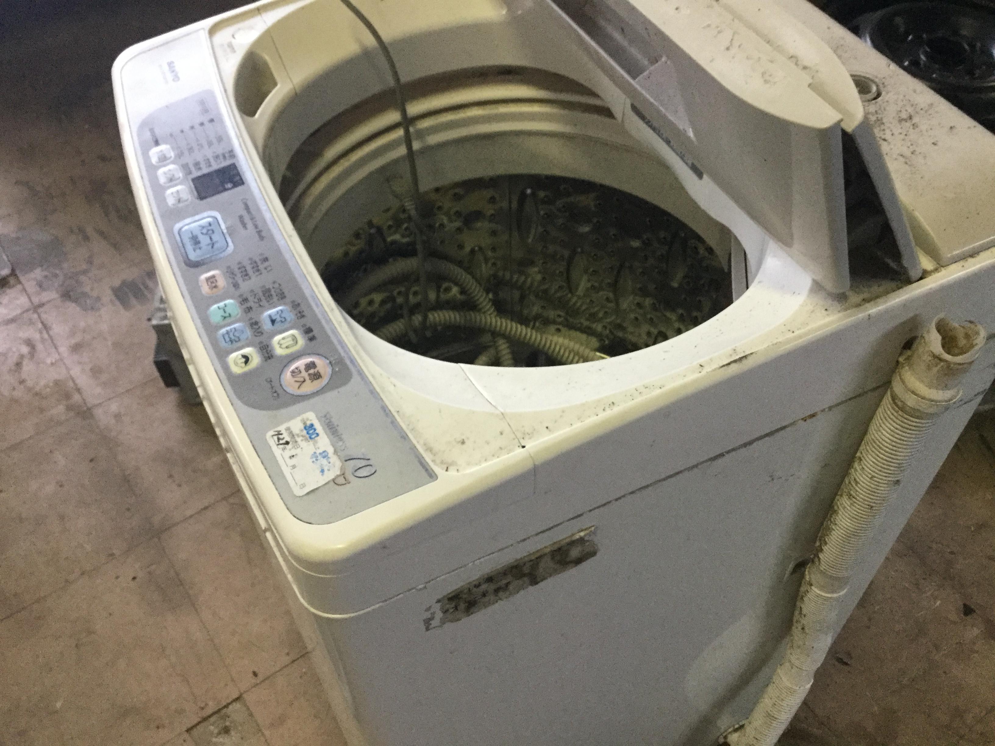 岡山市南区で不用品回収・処分した洗濯機