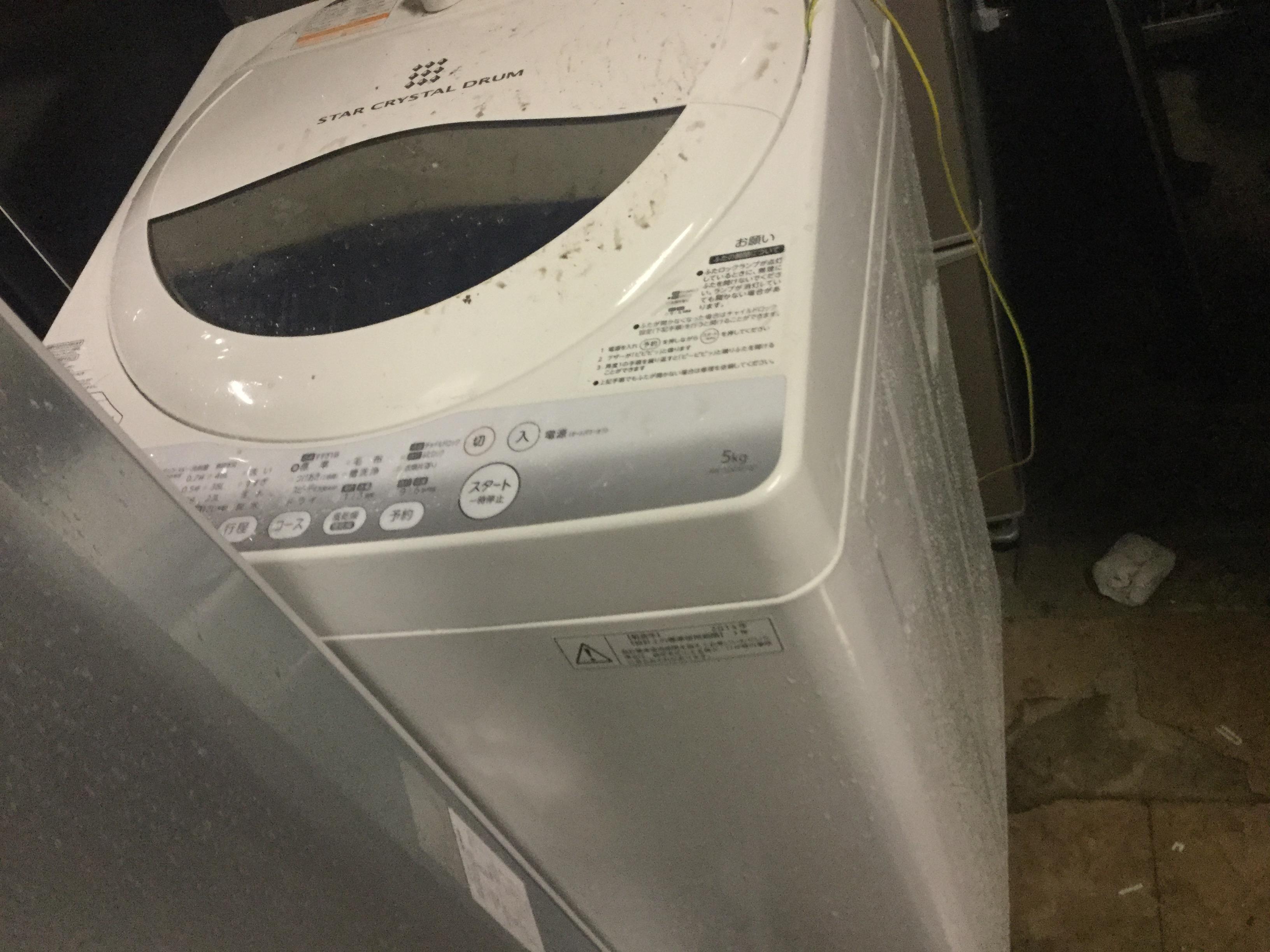 岡山市北区で不用品回収した洗濯機