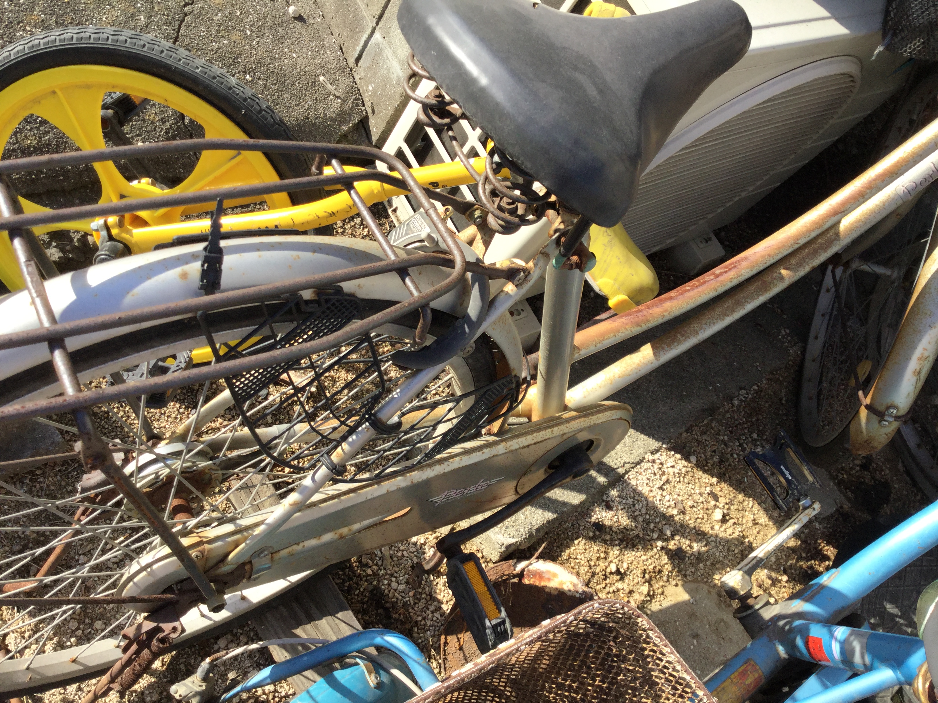 岡山市南区で自転車回収、処分