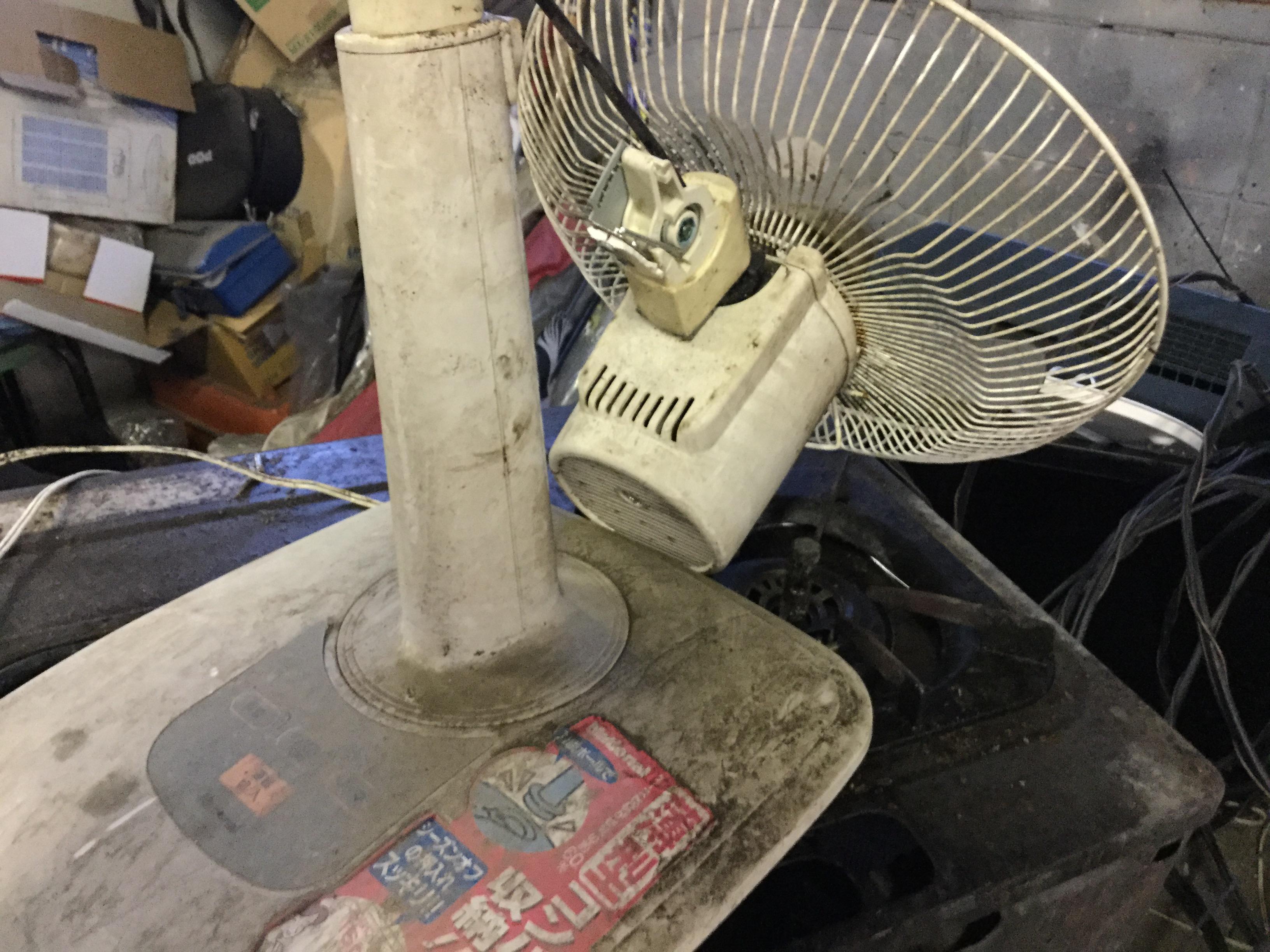 玉野市で回収した扇風機