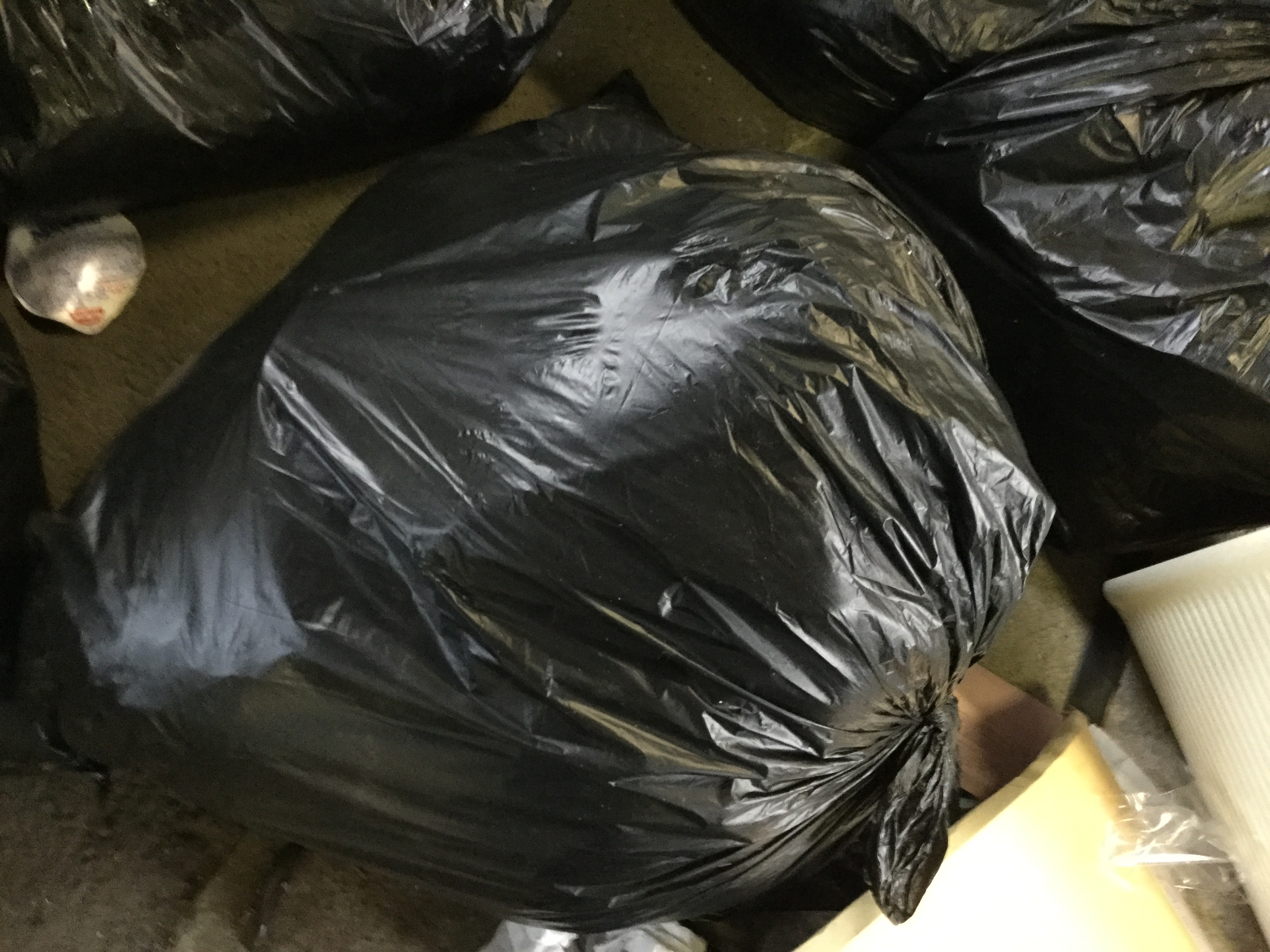岡山市東区で回収した袋ゴミ