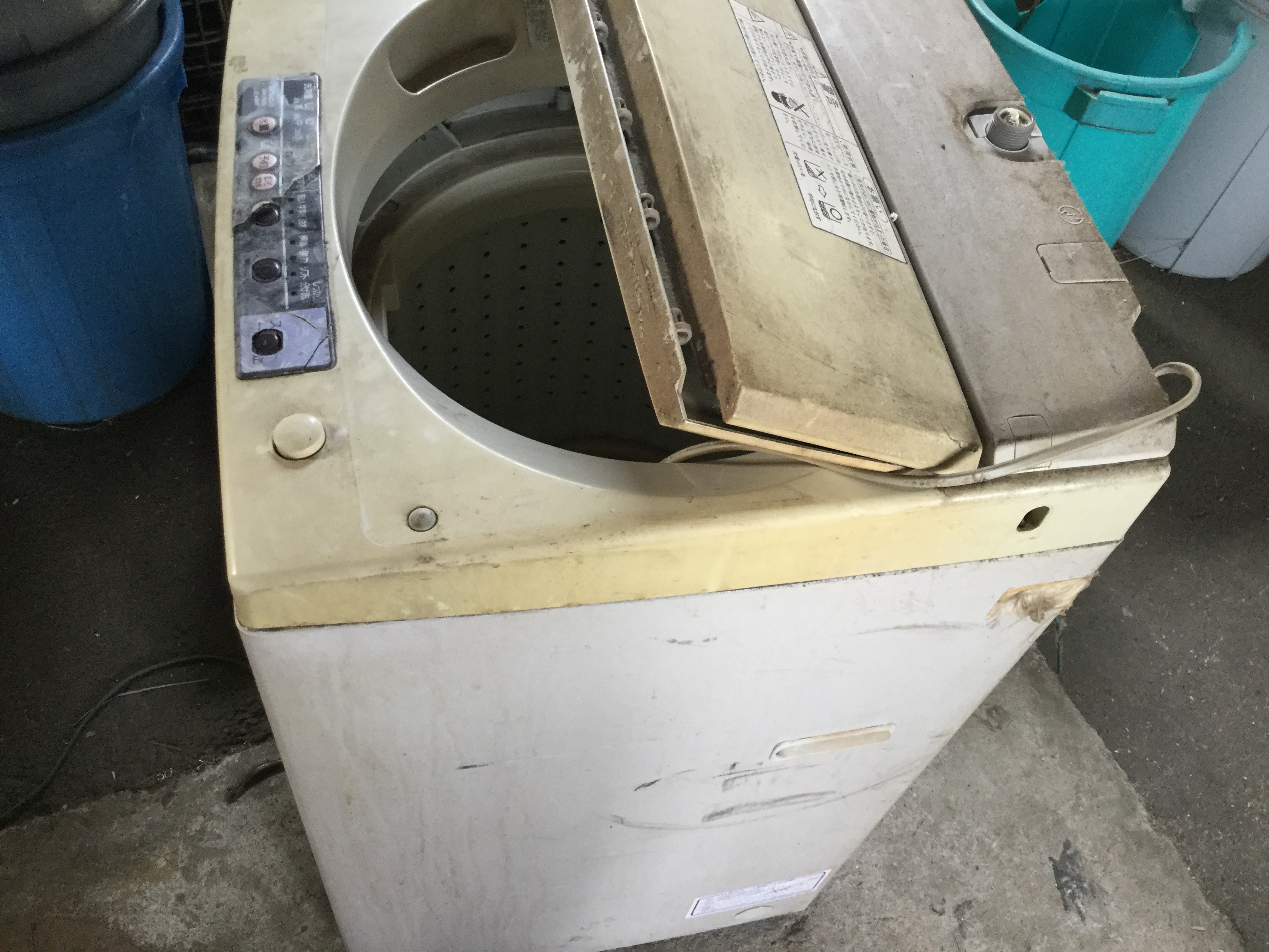 岡山市北区で不用品の回収・処分した洗濯機