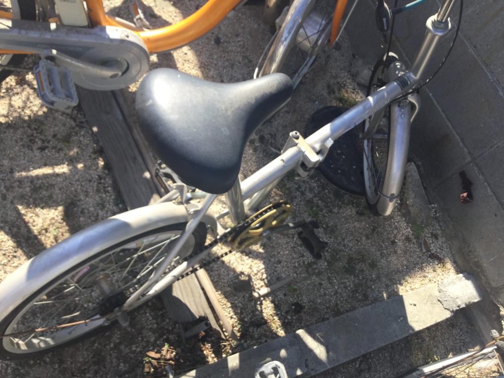 岡山市北区大元付近で回収した自転車です。