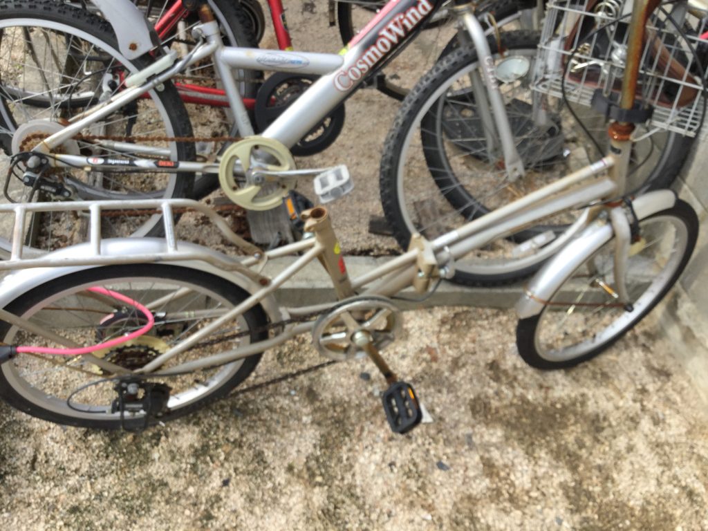 岡山市南区南輝付近で回収した自転車です。