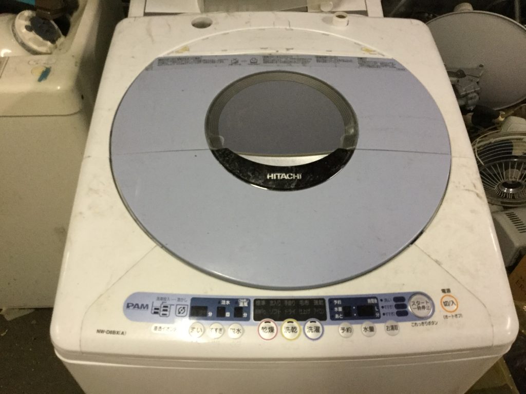 岡山市南区浦安本町で回収した洗濯機です。
