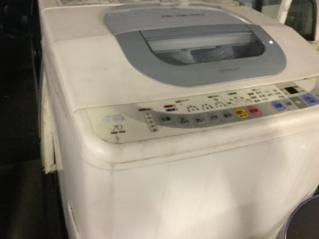 岡山市東区西大寺付近で回収した洗濯機です。