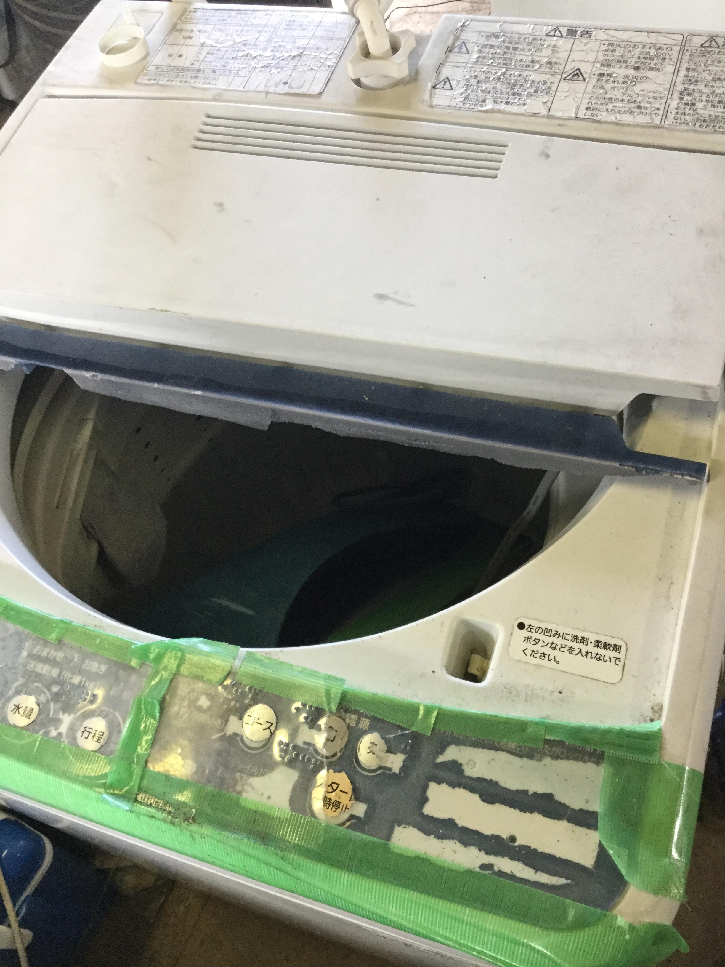 岡山県岡山市北区津高付近で回収した不用品の洗濯機です。