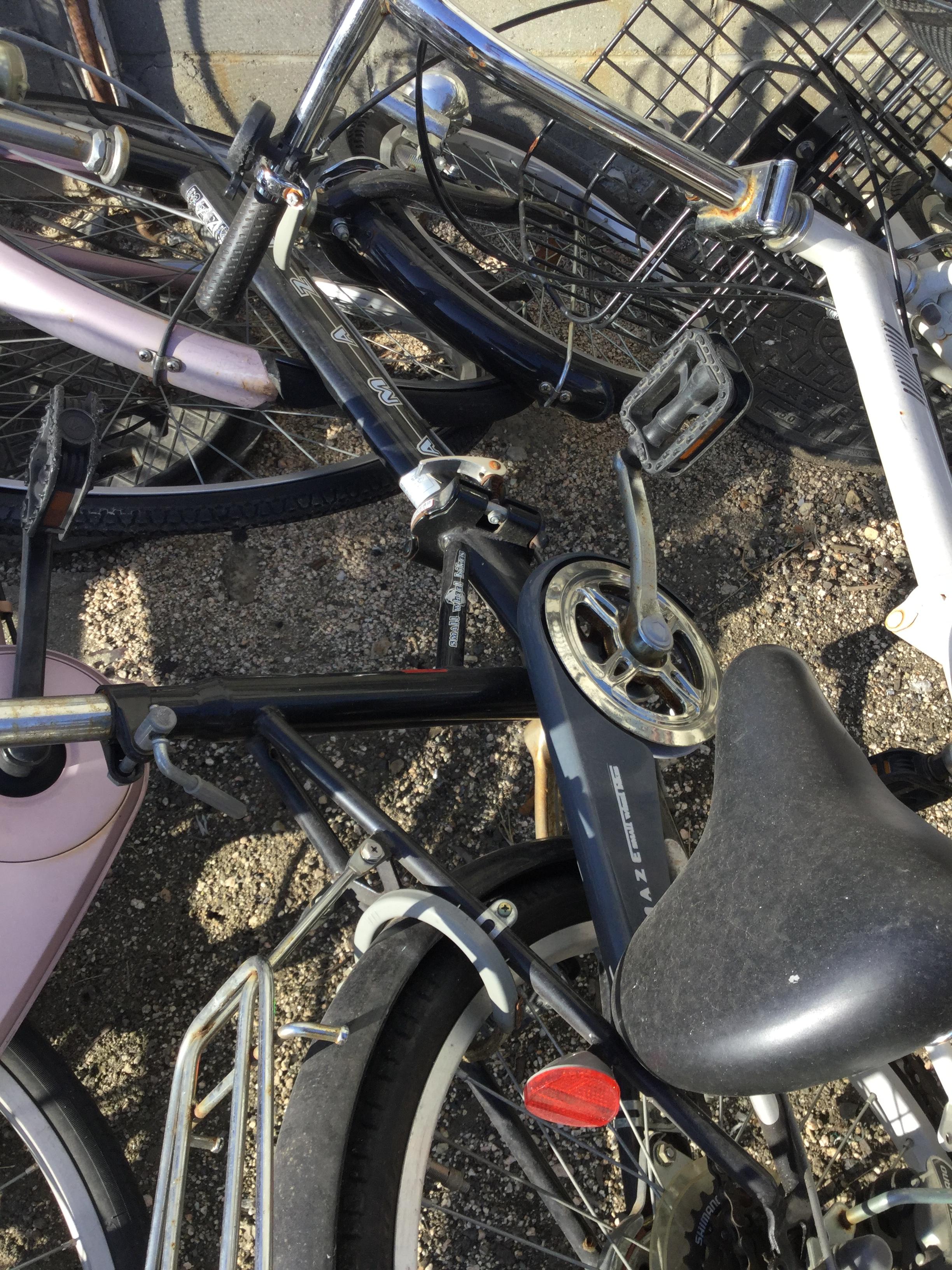 岡山市東区で自転車回収