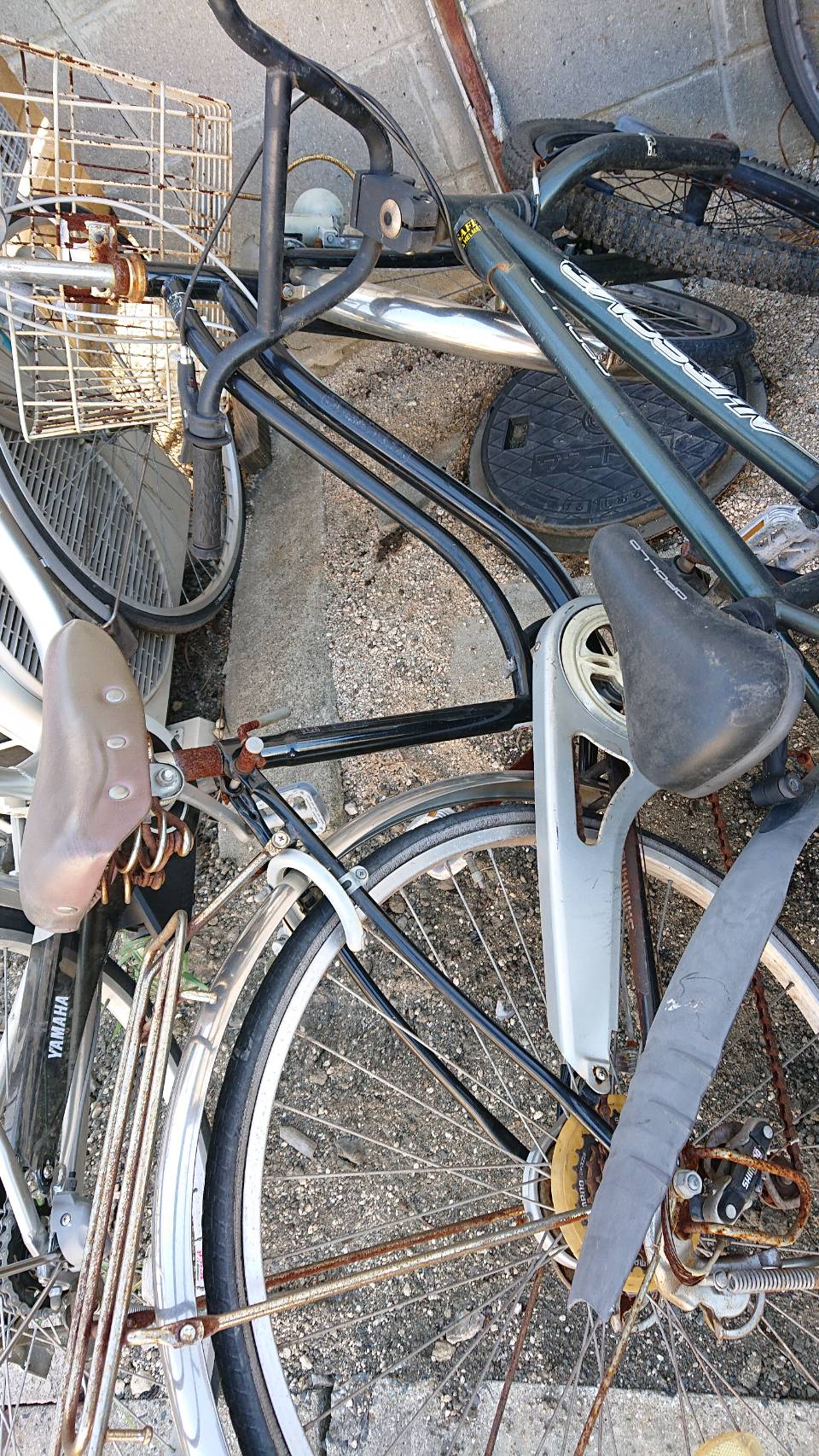 岡山市東区で自転車の回収、処分