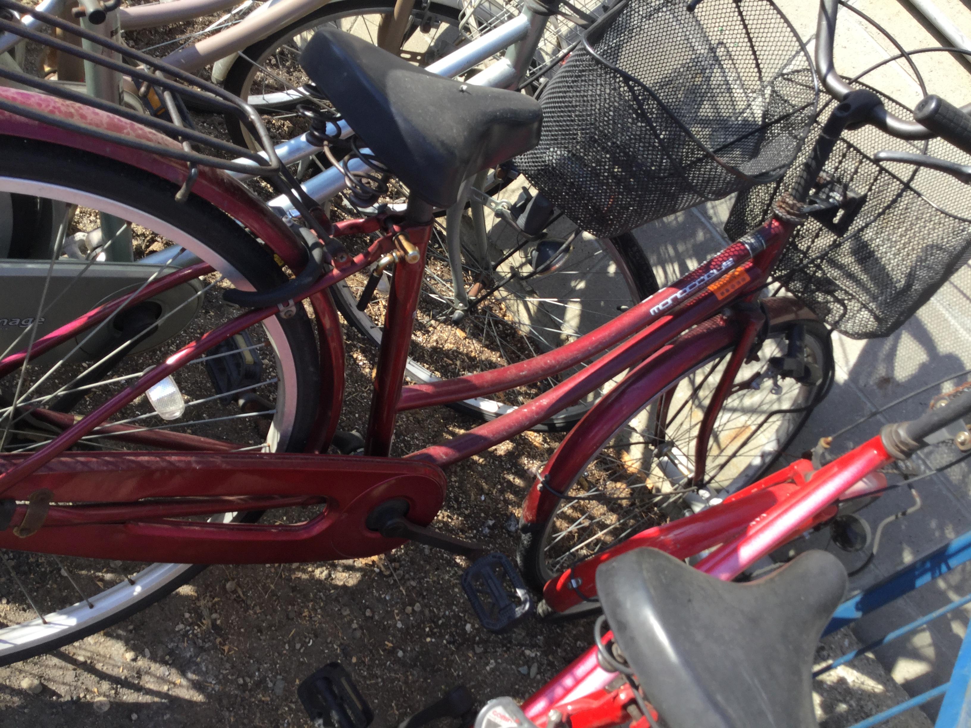 岡山市東区で自転車回収