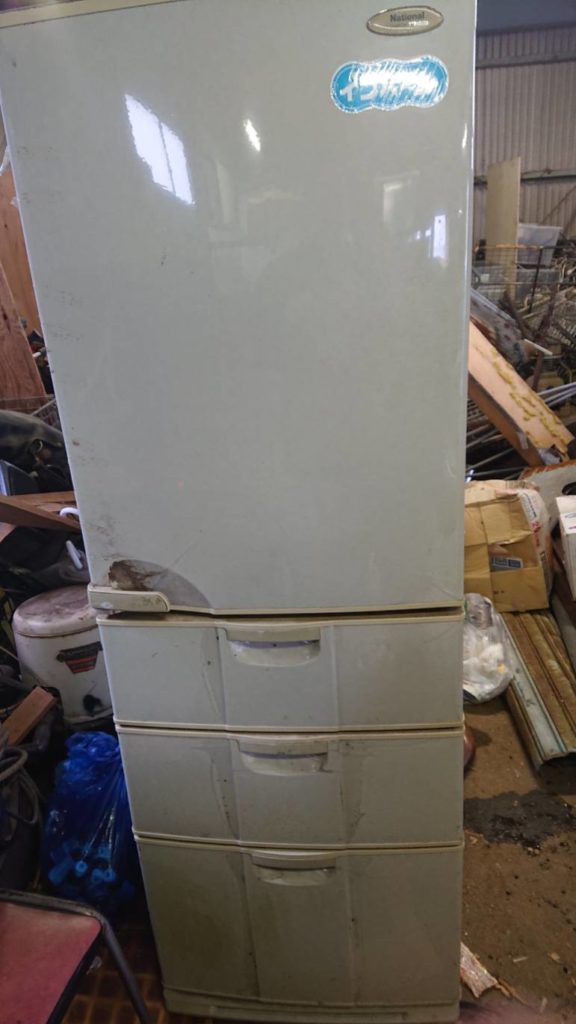 岡山市南区で不用品の回収した冷蔵庫