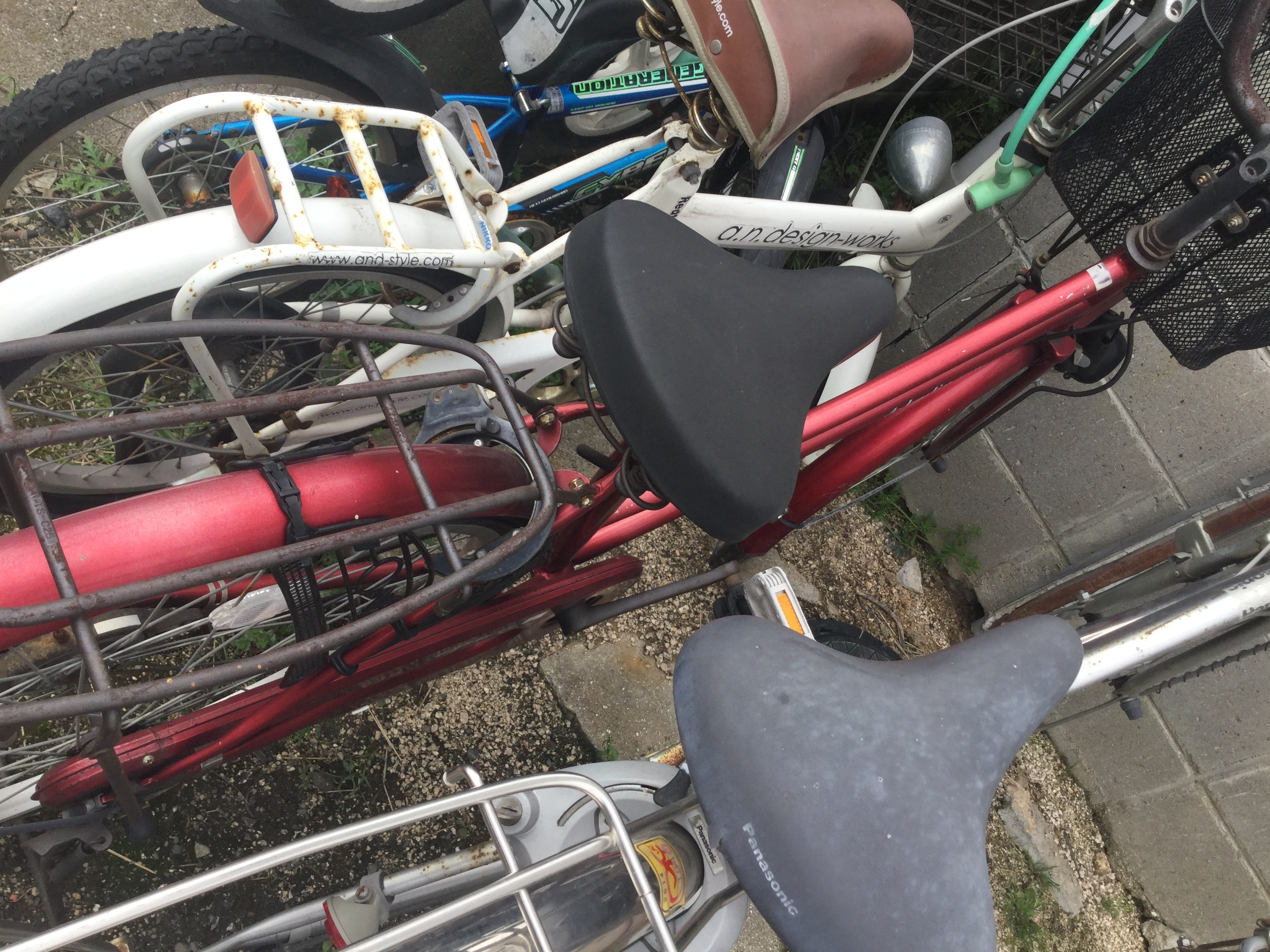 岡山市での自転車引き取り、処分