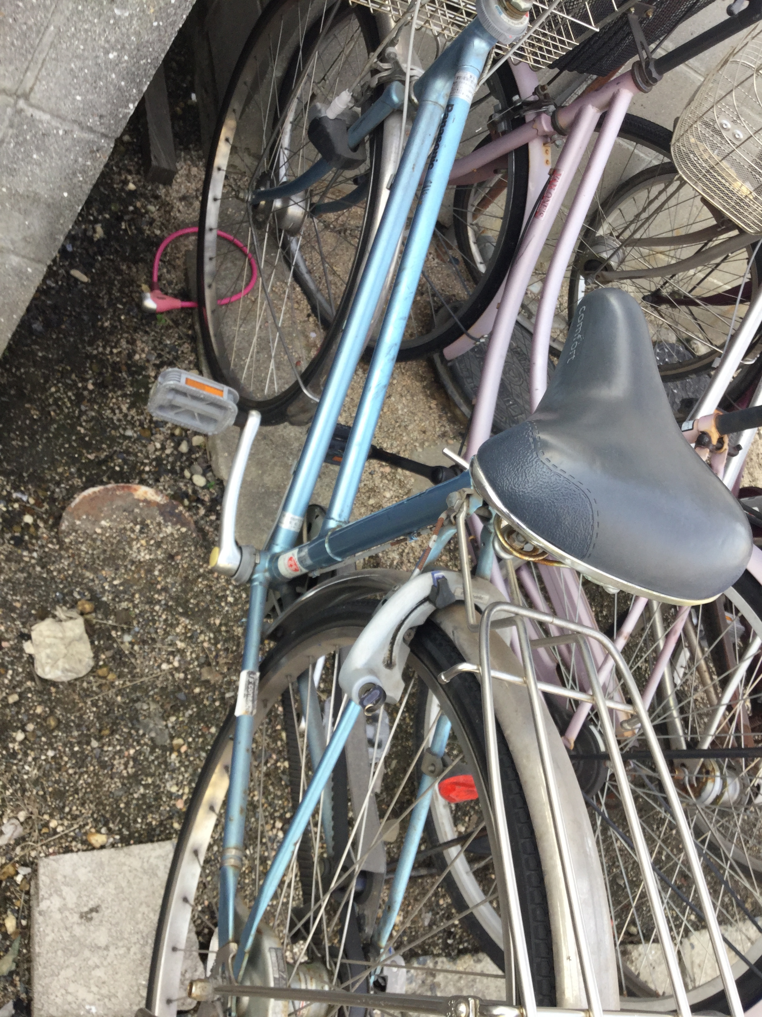 岡山市北区で自転車回収、処分