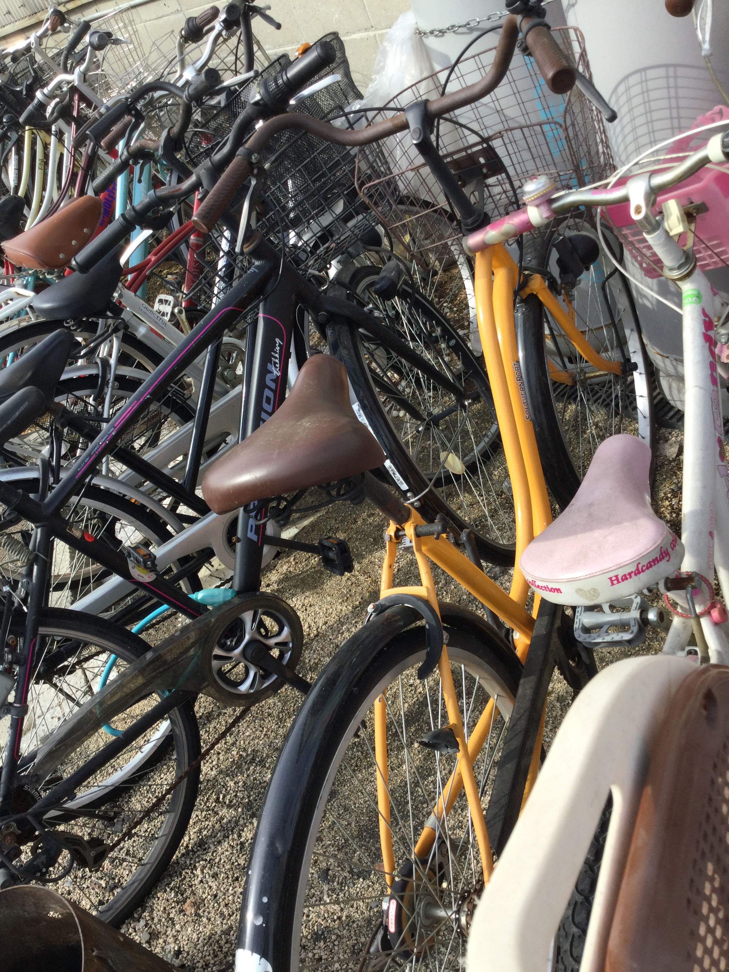 岡山市北区で自転車回収