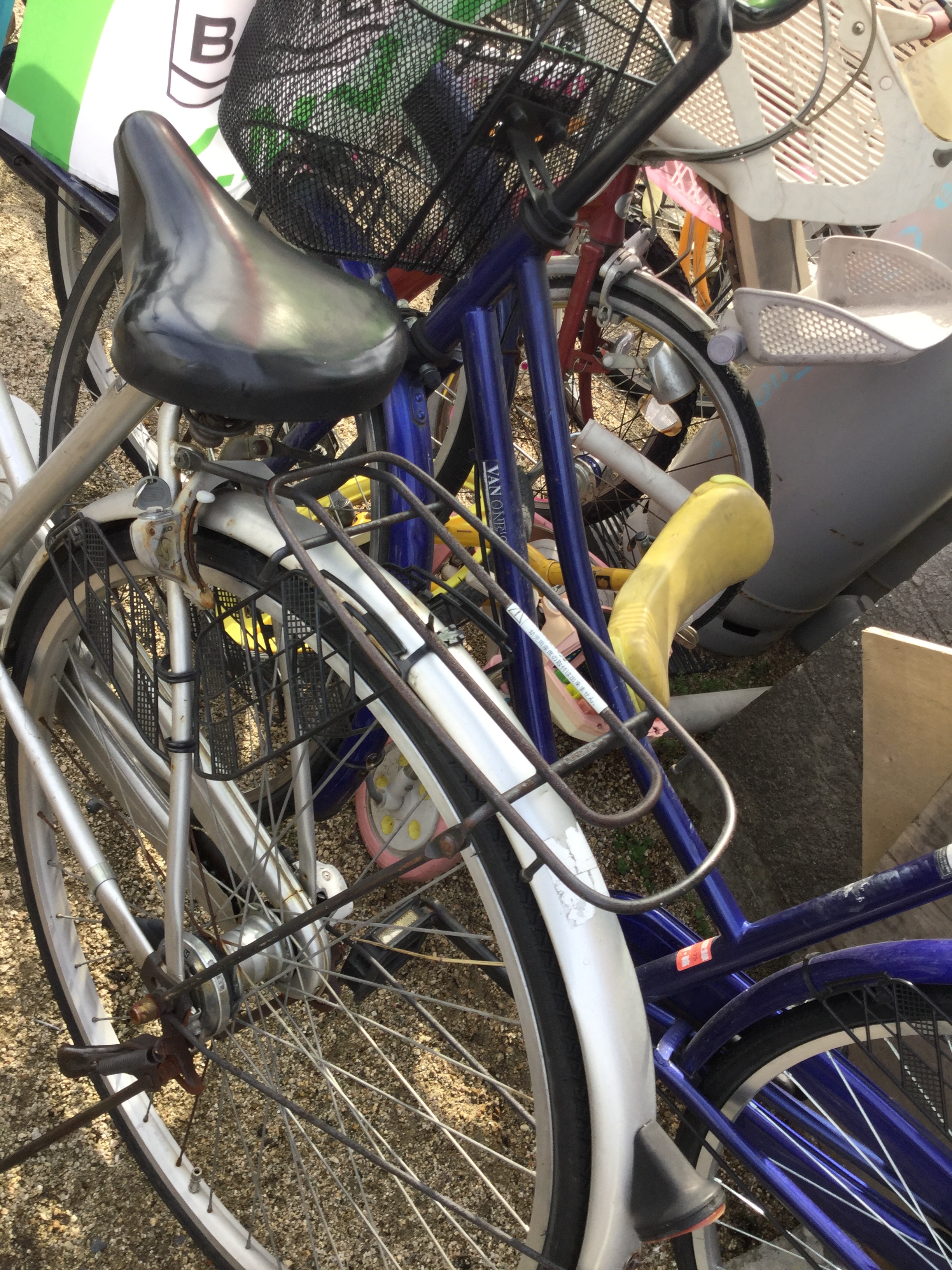 岡山市北区で自転車回収