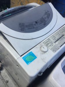 備前市で回収した洗濯機