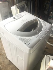 総社市で洗濯機の回収をさせて頂きました