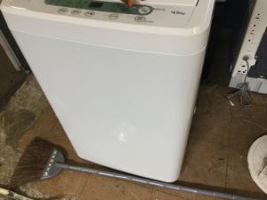 苫田郡鏡野町で回収した洗濯機