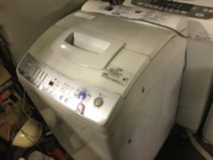 久米郡美咲町で回収した洗濯機
