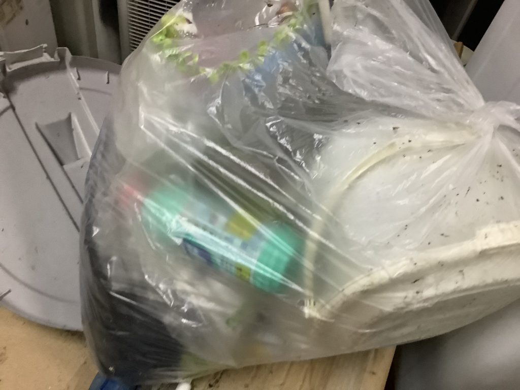 岡山市で回収した袋ゴミ