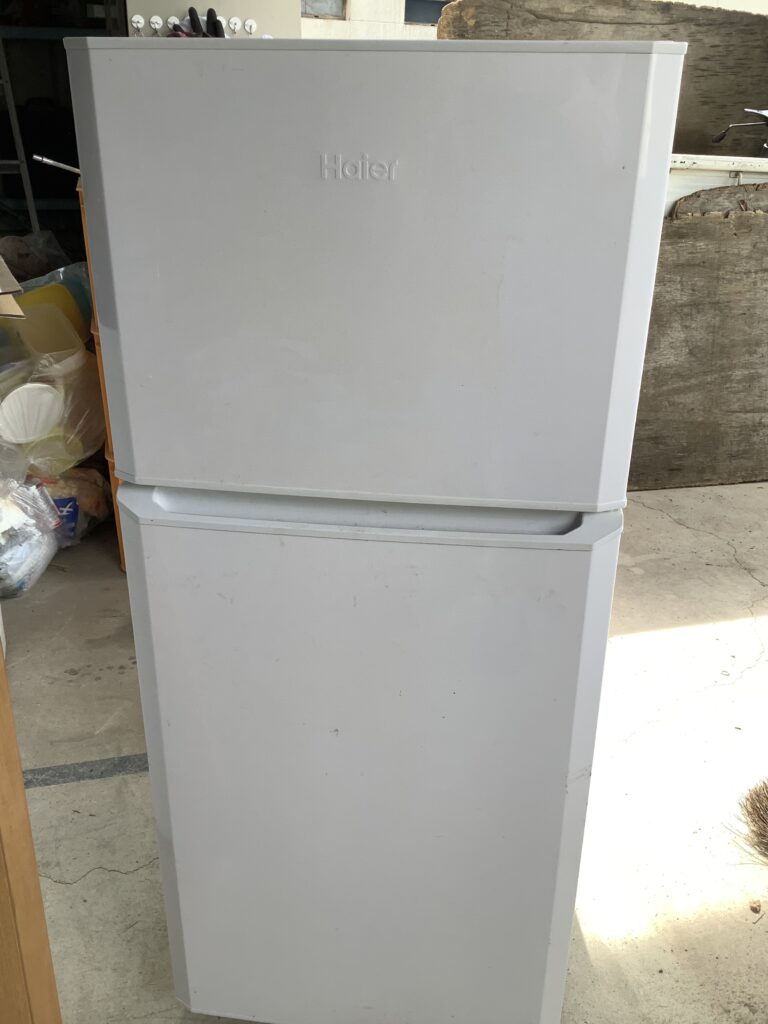 岡山市内で回収した冷蔵庫