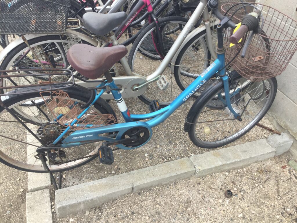 笠岡市で回収した自転車