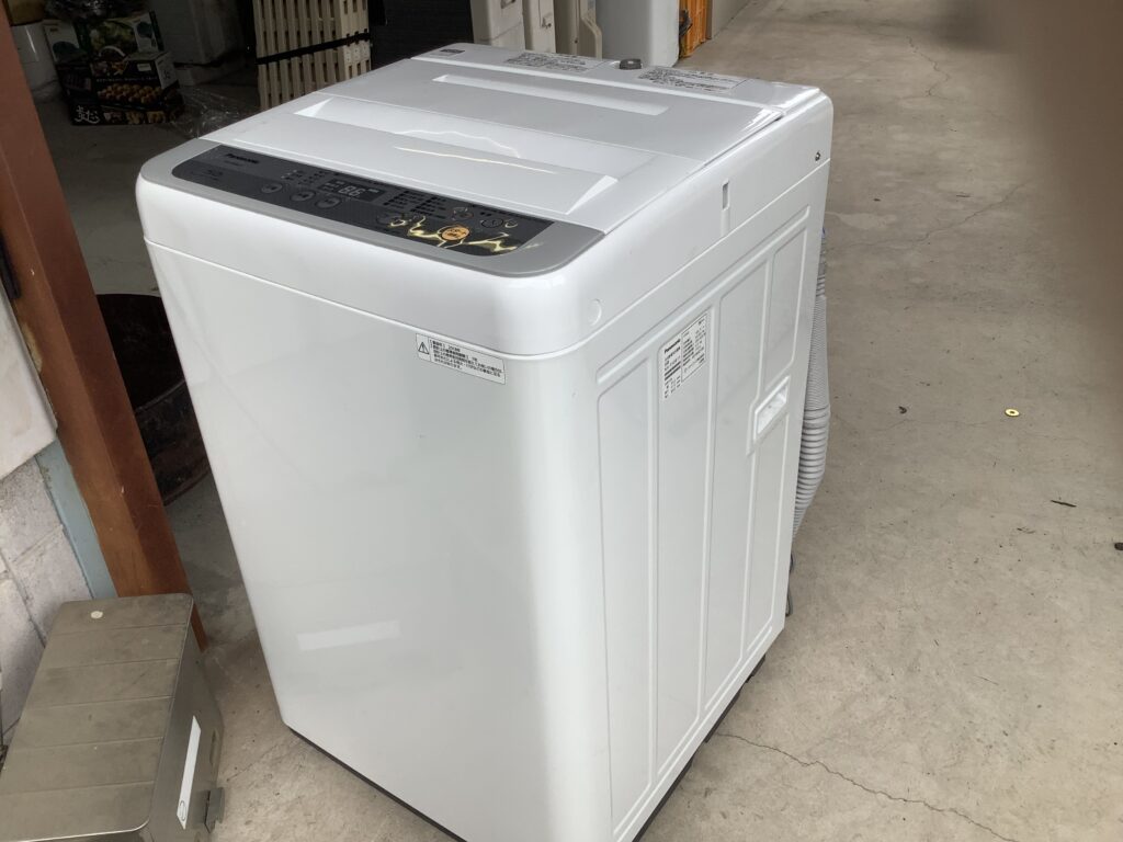 岡山市内で回収した洗濯機