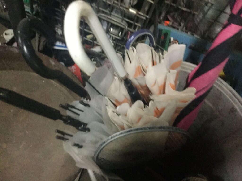 笠岡市で回収した傘