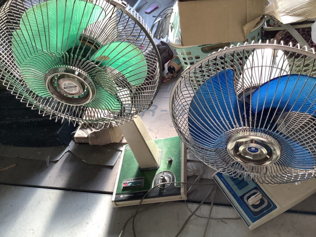 岡山市で回収した扇風機