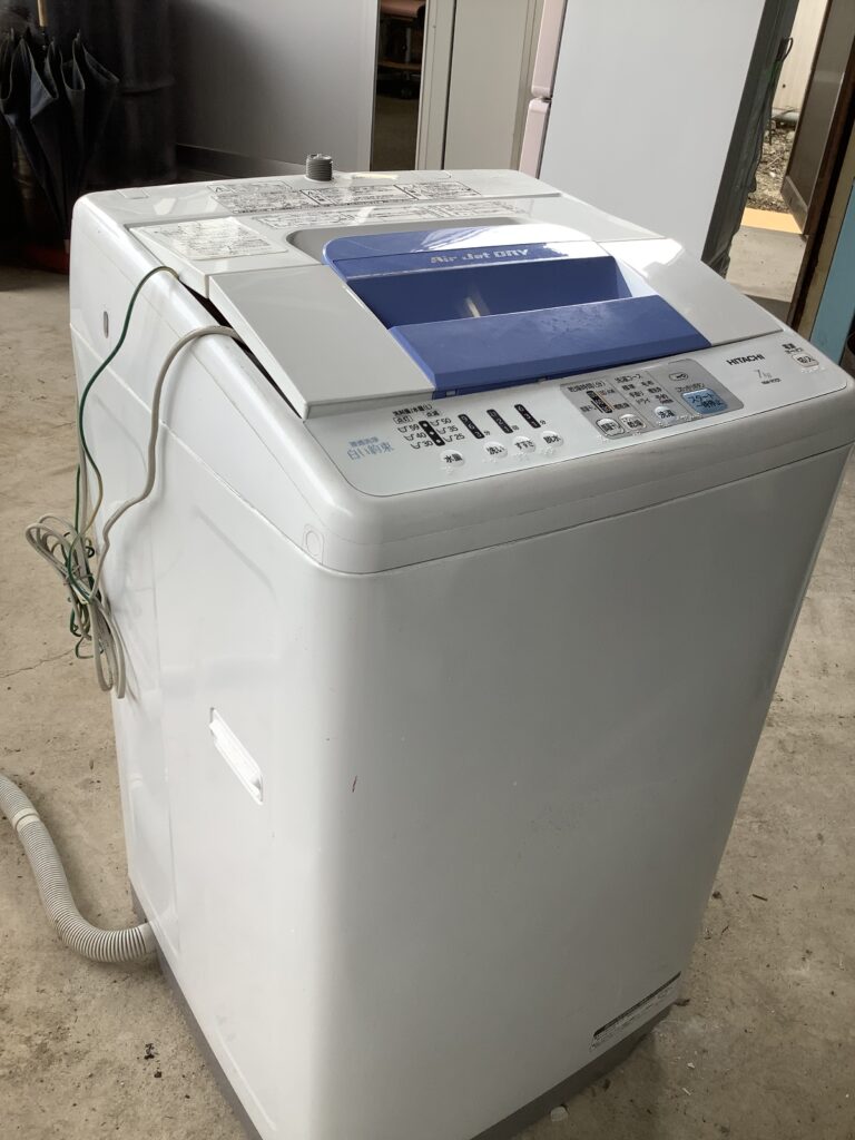 岡山市北区今で回収した洗濯機
