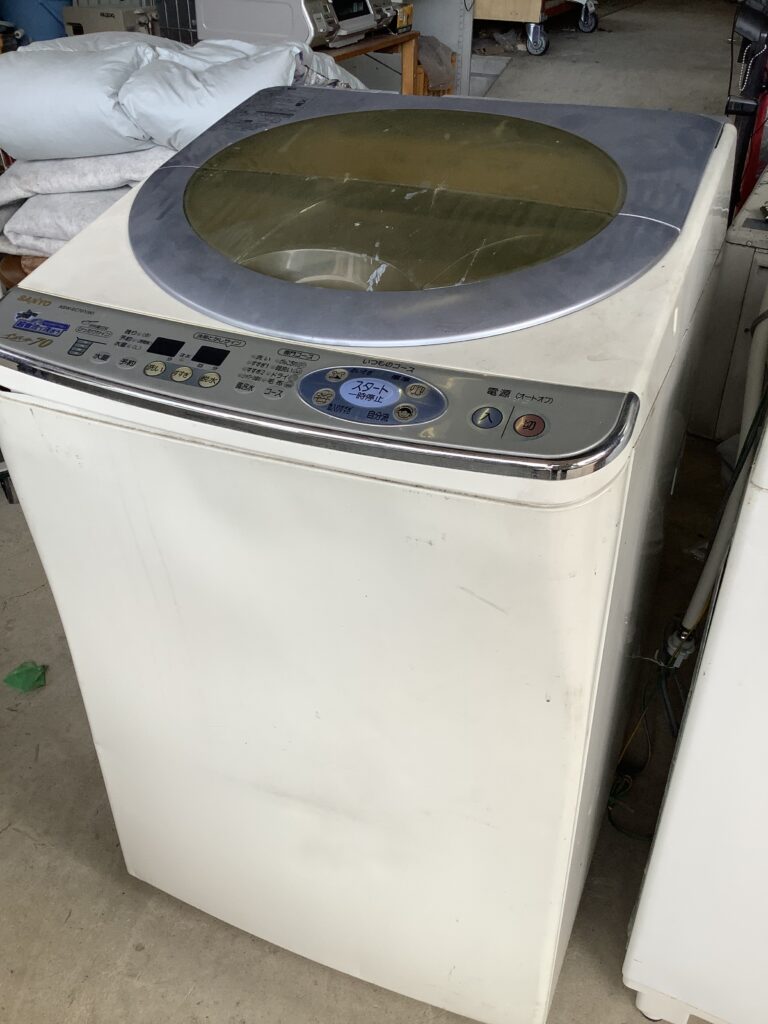 岡山市北区奥田本町で回収した洗濯機