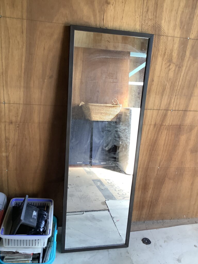 岡山市北区庭瀬で回収した鏡