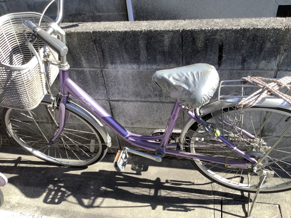 岡山市南区築港新町で回収した自転車