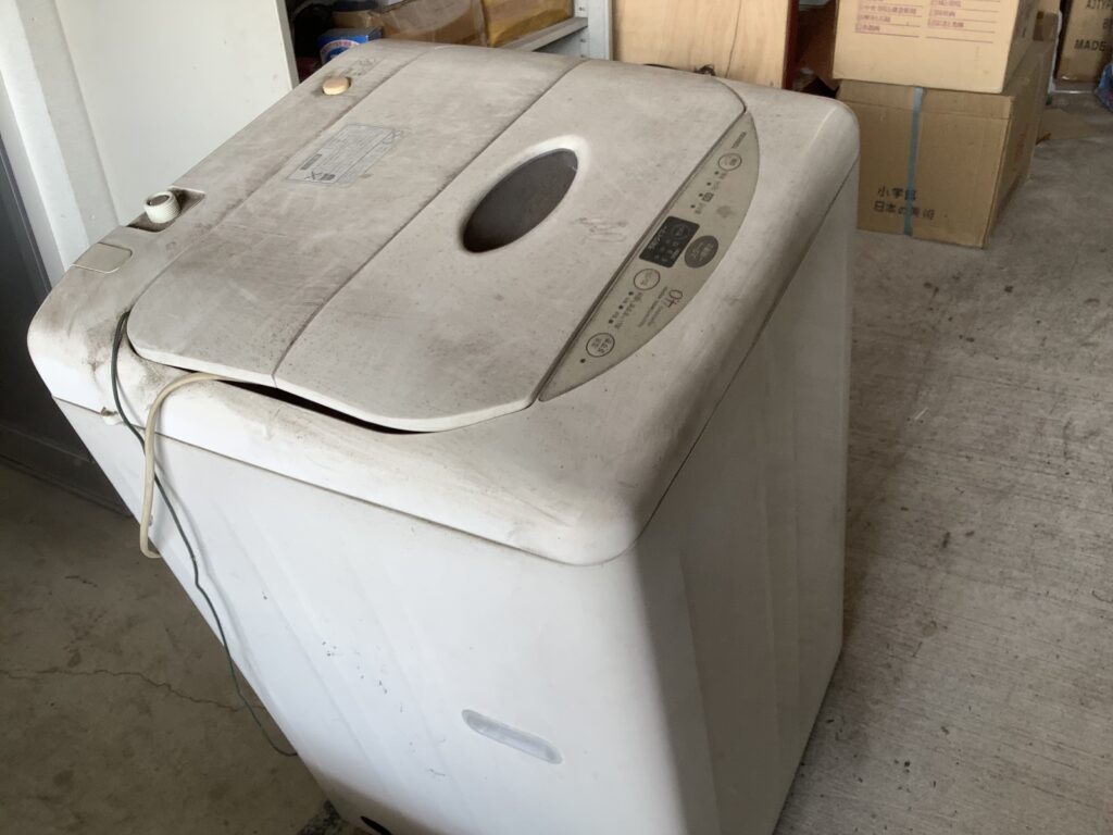 岡山市北区奥田本町で回収した洗濯機