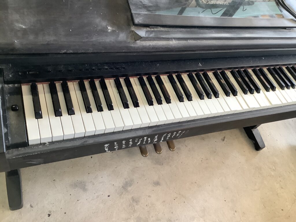 岡山市東区瀬戸町で回収した電子ピアノ