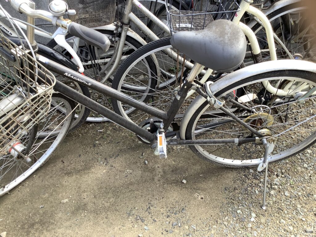 岡山市北区大元で回収した自転車