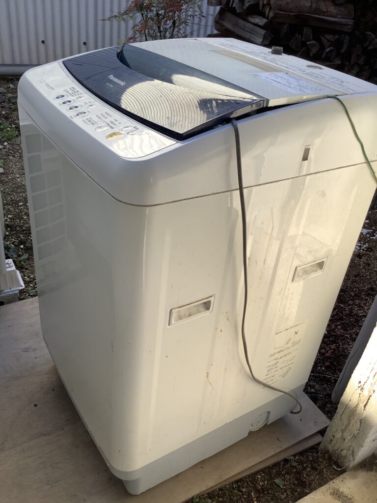岡山市北区伊島町で回収した洗濯機