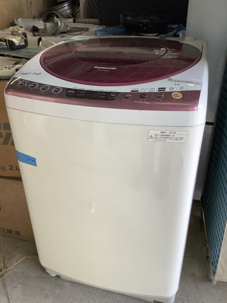 岡山市南区築港新町で回収した洗濯機