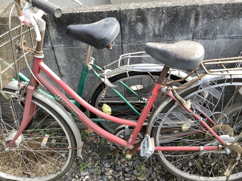 岡山市北区大元で回収して自転車