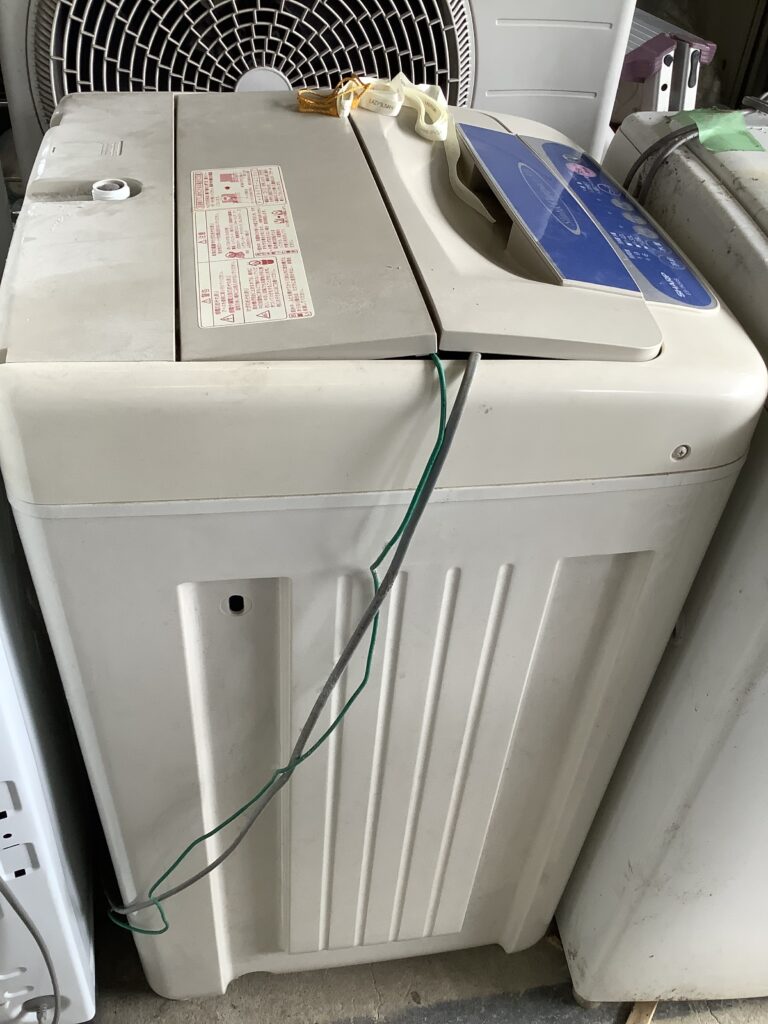 岡山市中区門田本町で回収した洗濯機
