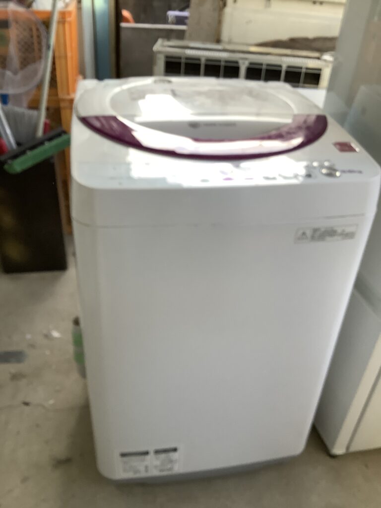 岡山市北区北長瀬で回収した洗濯機