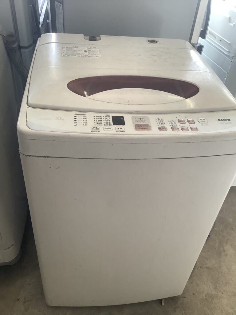 岡山市北区駅元町で回収した洗濯機