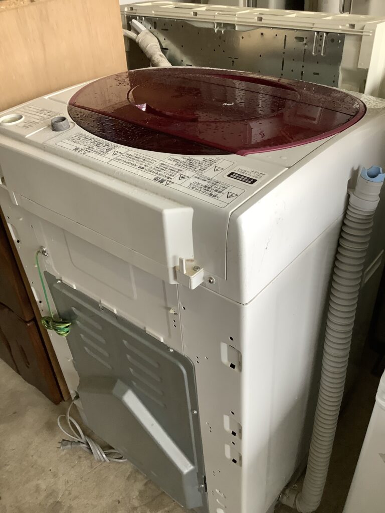 岡山市南区大福で話をした洗濯機