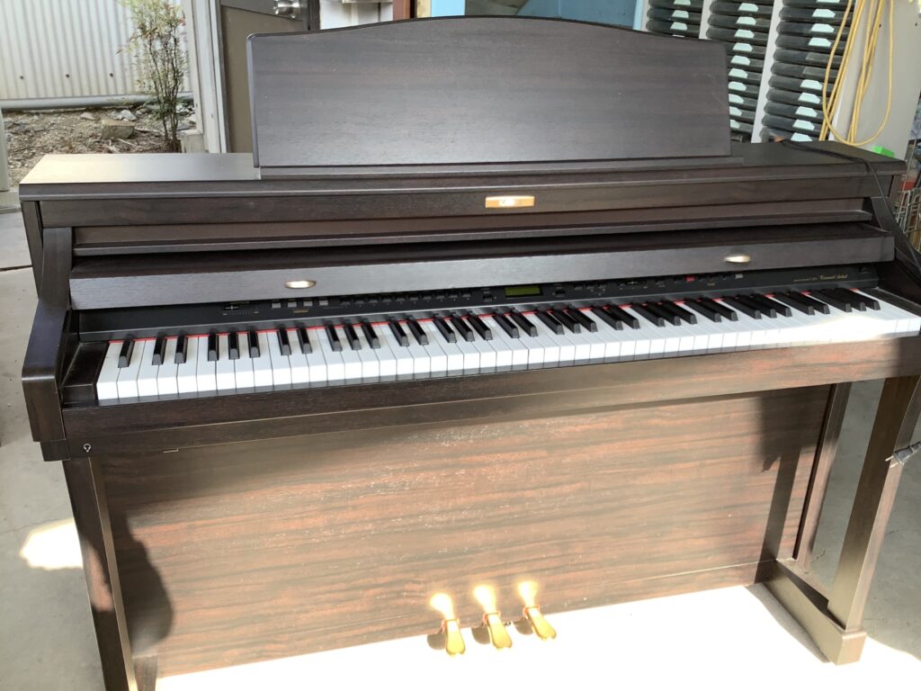 岡山市北区伊島町で回収した電子ピアノ