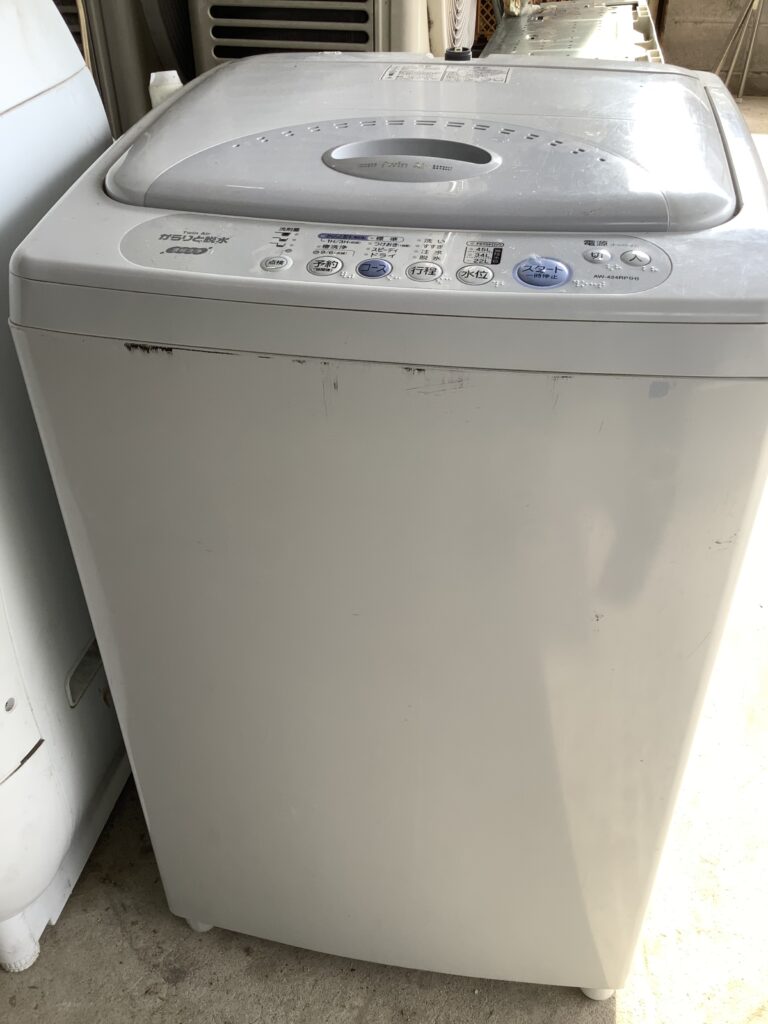 岡山市北区津島で回収した洗濯機