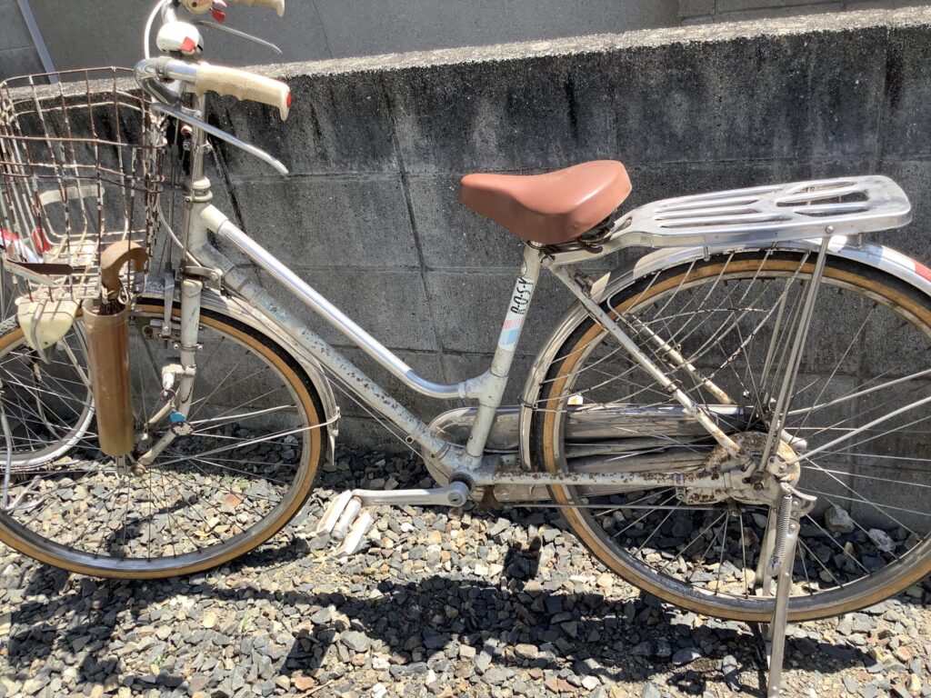岡山市北区津島で回収した自転車