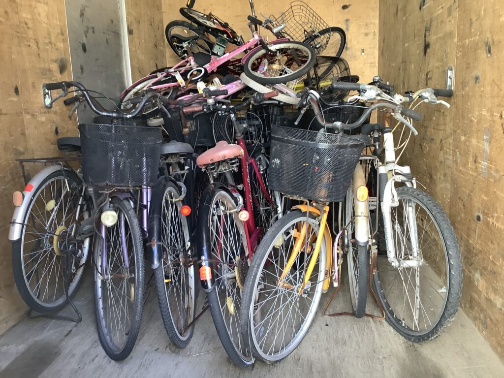 岡山市南区新保で回収した自転車