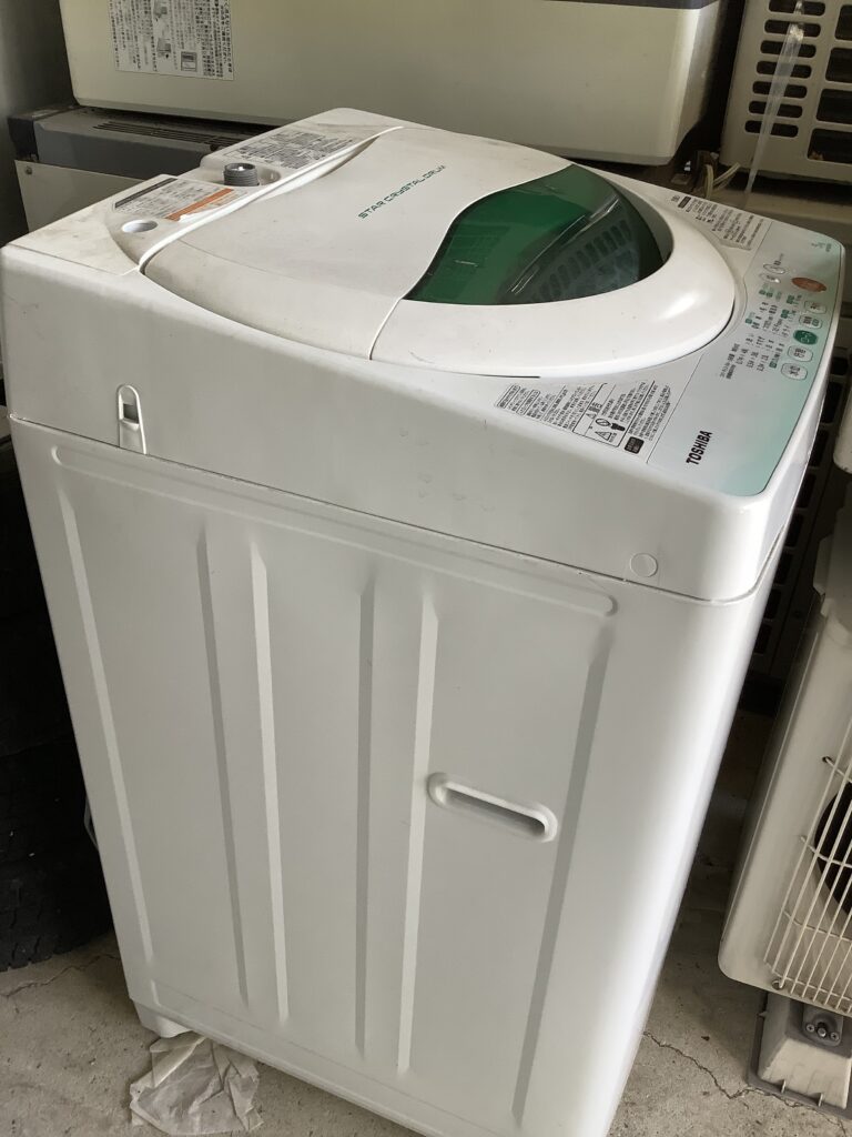 岡山市北区田中で回収した洗濯機