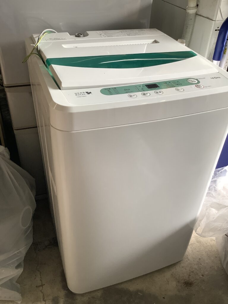 岡山市北区大安寺で回収した洗濯機